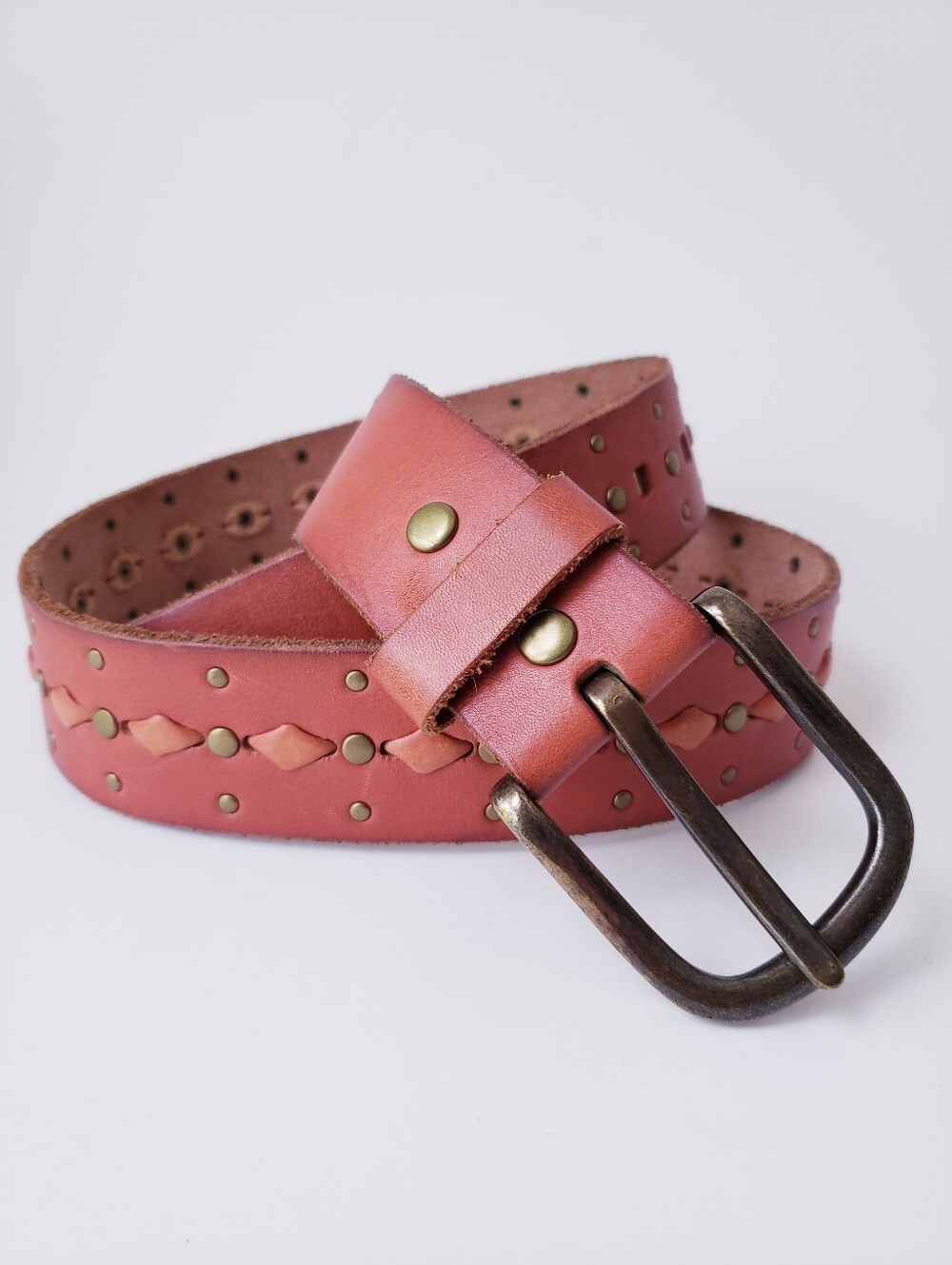 Vintage Lucky Brand Tan Leather Belt
